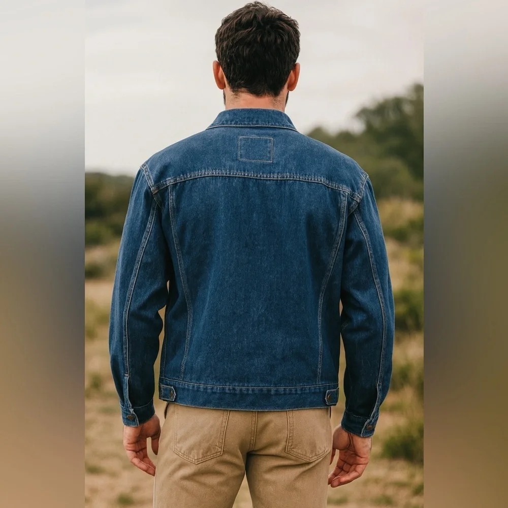 Levi's Men's Dark Wash Premium Stay Loose Trucker Hemp Jacket NWT XXL #1395